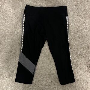 bebe Black and Gray Leggings